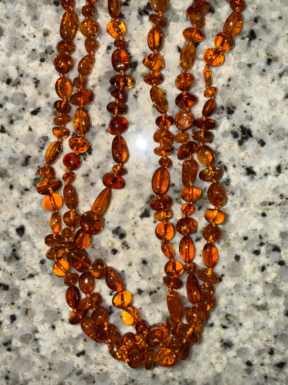 Baltic Amber Multi-strand Necklace